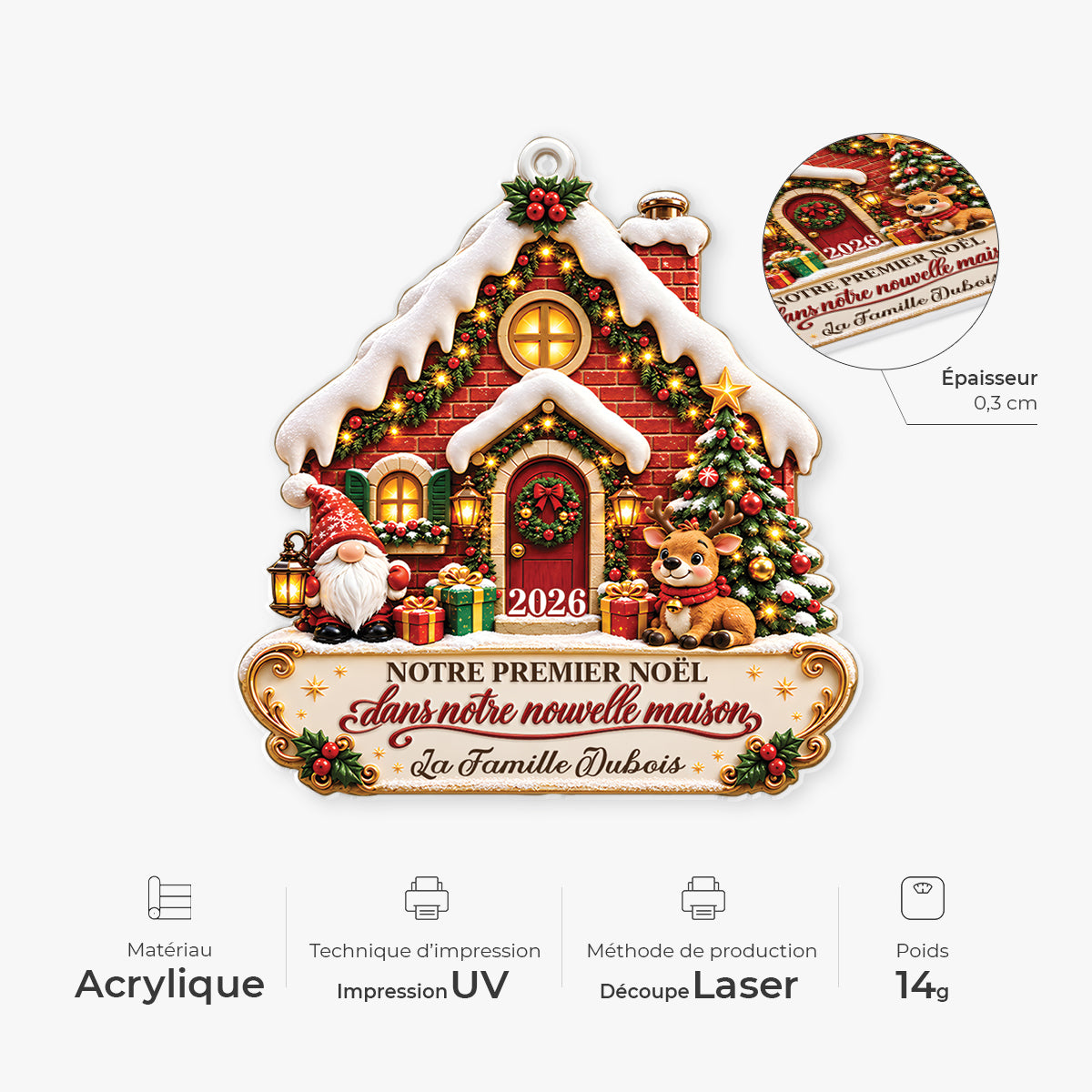 18196OT ProAcrylicOrnament CouFR RnDNone IdeTPham NicDTNew