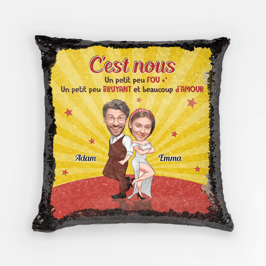 1820PFR1 coussin sequin cest nous personnalise