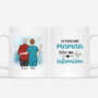 1843MFR1 t shirt la meilleure maman eleve une infirmiere personnalise