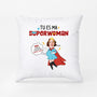 1846PFR2 coussin tu es ma superwoman personnalise