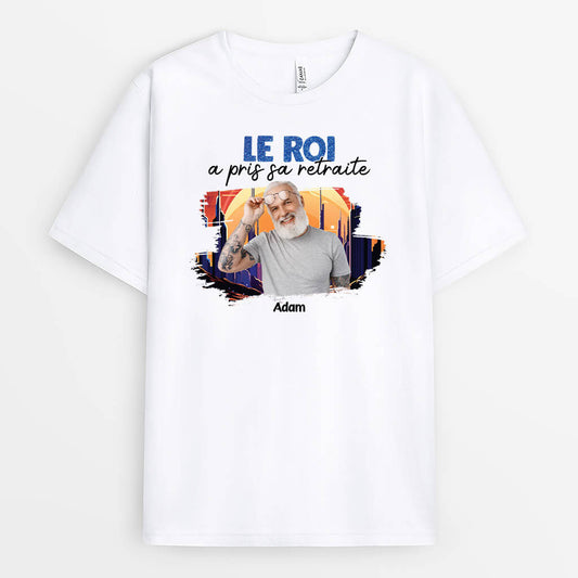 1858AFR1 t shirt la legende a pris sa retraite personnalise