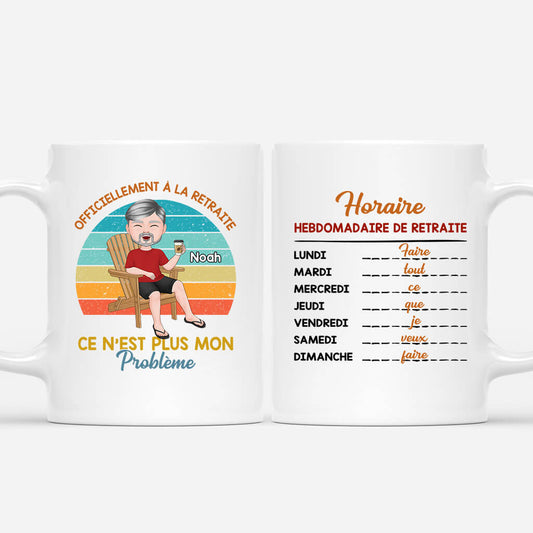 1862MFR1 mug officiellement a la retraite personnalise