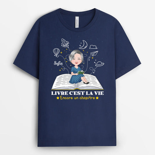 1869AFR2 t shirt livre cest la vie personnalise