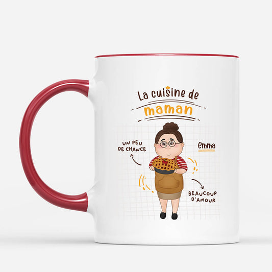 1891MFR2 mug la cuisine de maman personnalise