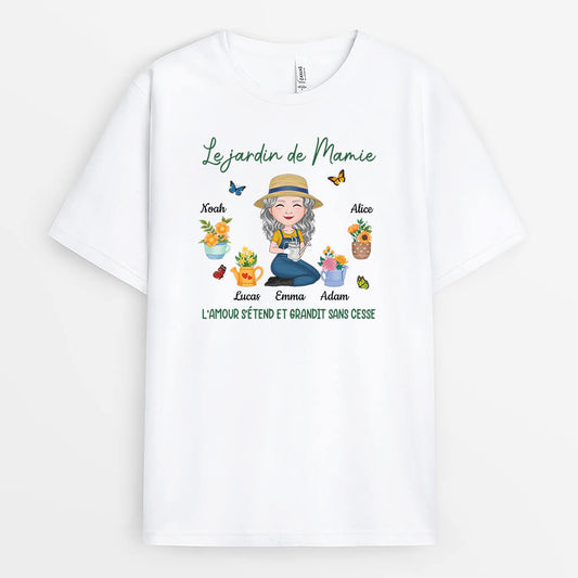 1899AFR1 t shirt jardin de mamie personnalise