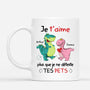 1919MFR1 mug je taime plus que je ne deteste tes pets personnalise