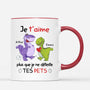 1919MFR2 mug je taime plus que je ne deteste tes pets personnalise