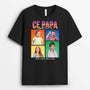 1940AFR1 t shirt le meilleur papa appartient a personnalise