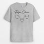 1949AFR2 t shirt maman chat papa chat version texte