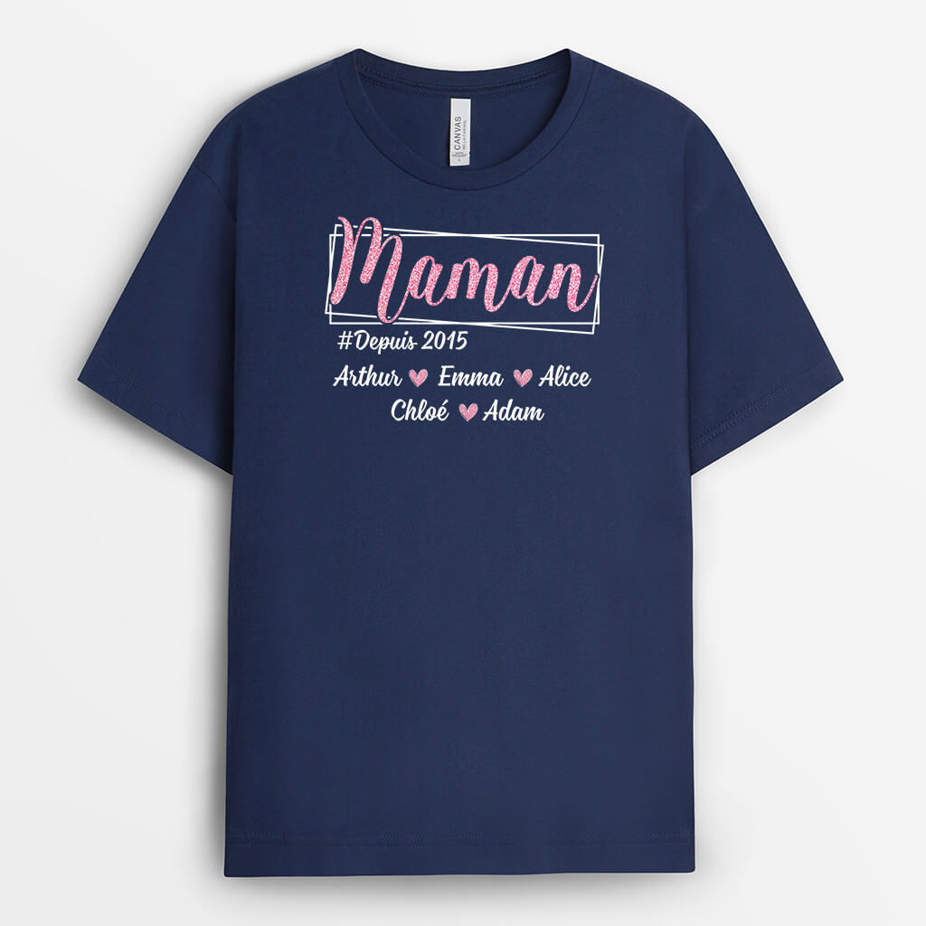 1968AFR2 t shirt maman mamie brillante personnalise