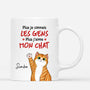 1970MFR1 mug jaime mon chat plus que les hommes personnalise