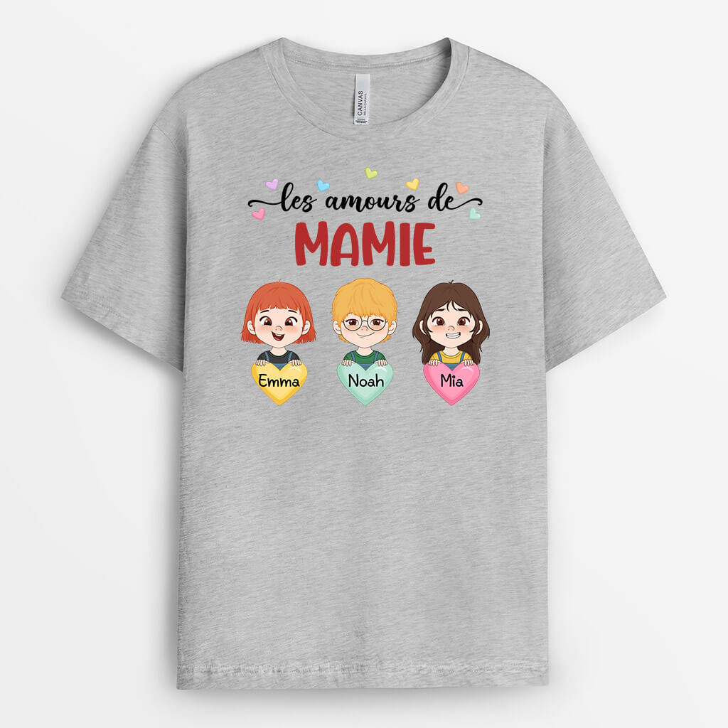 1976AFR1 t shirt les amours de mamie personnalise