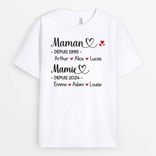 1985AFR1 t shirt loriginie de mamie maman personnalise