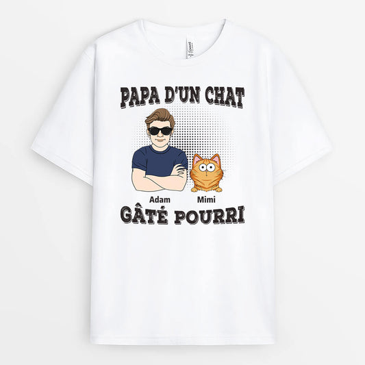 1993AFR2 t shirt papa du chat gate pourri personnalise