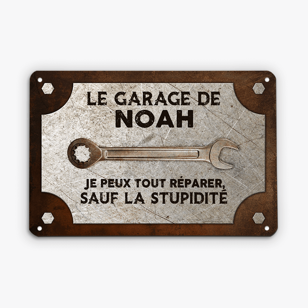 2024EFR1 plaque le garage de personnalisee