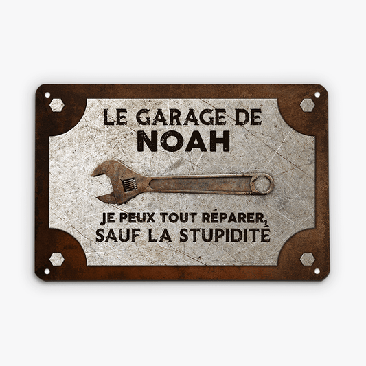 2024EFR2 plaque le garage de personnalisee