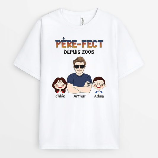 2029AFR1 t shirt pere fect grand pere fect personnalise