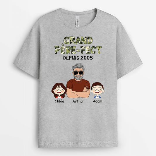 2029AFR2 t shirt pere fect grand pere fect personnalise