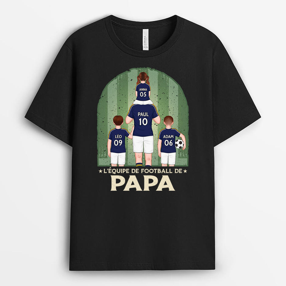 T-shirt Homme - Papas géniaux - Les meilleurs sont footballeurs