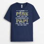 2088AFR2 t shirt dabord papa maintenant papy personnalise