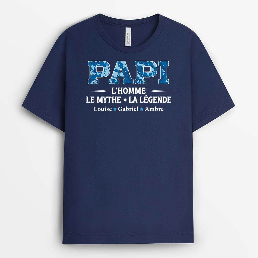Beau Papa L'Homme Le Mythe La Légende - T-Shirt Cadeau Humoristique Beau-Père