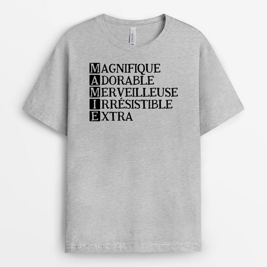 2092AFR1 t shirt poeme acrostiche maman personnalise