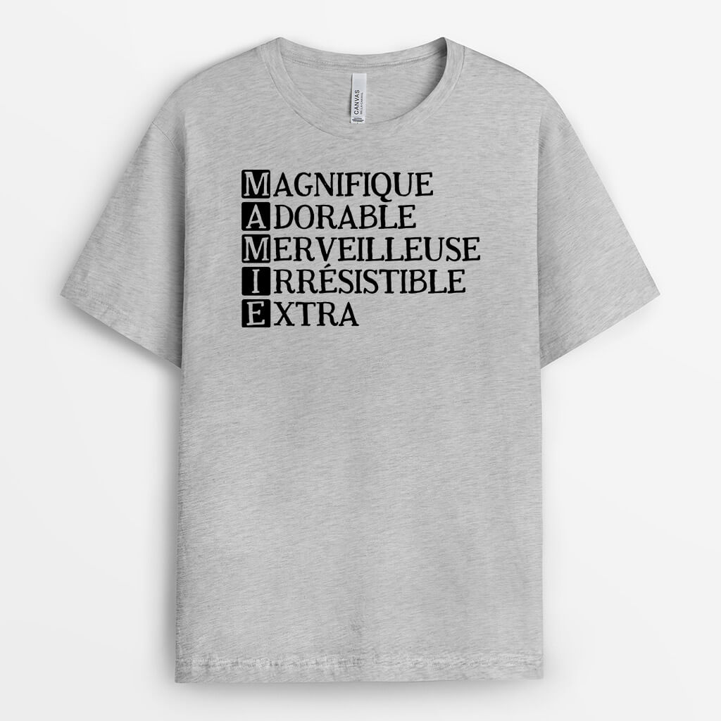 2092AFR2 t shirt poeme acrostiche papa personnalise