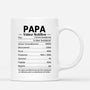 2094MFR1 mug informations nutritionnelles pour maman papa personnalise