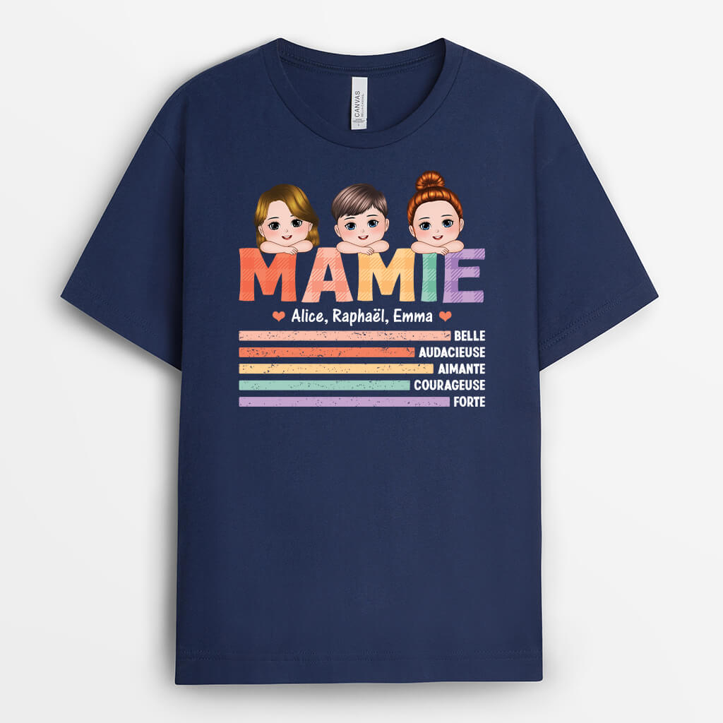 2097AFR2 t shirt mots pour decrire maman personnalise