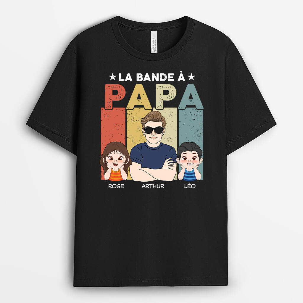 2101AFR1 t shirt la bande a papa papy lunettes personnalise