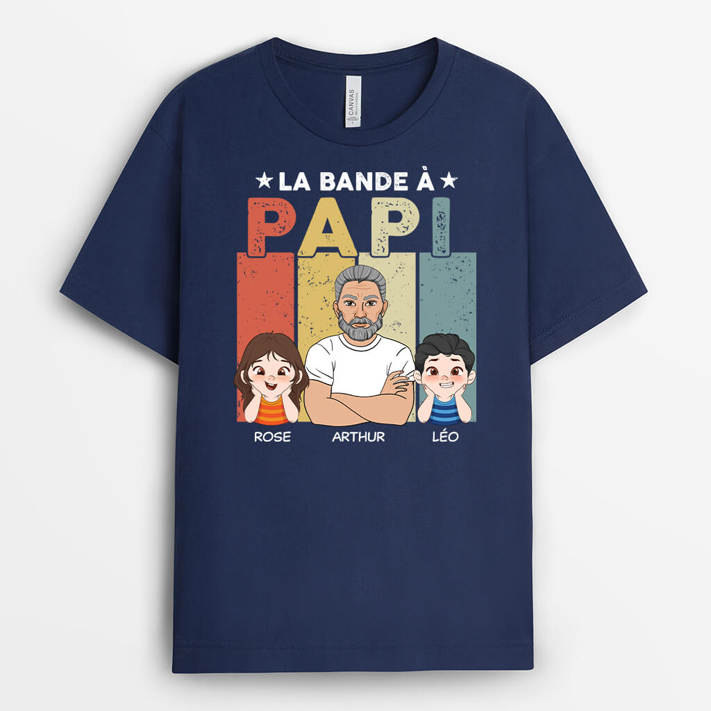 2101AFR2 t shirt la bande a papa papy lunettes personnalise