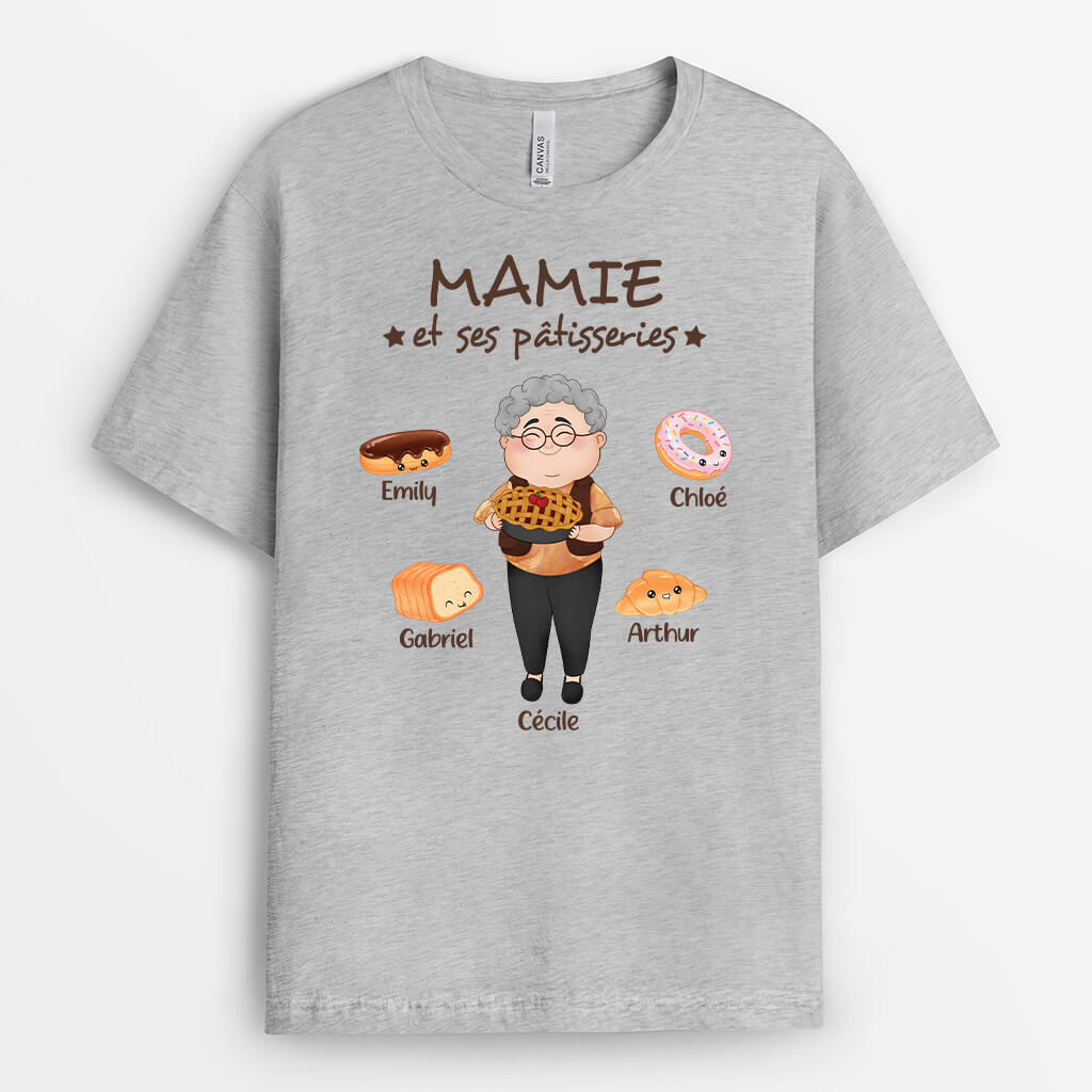 2103AFR1 t shirt maman mamie gateau personnalise