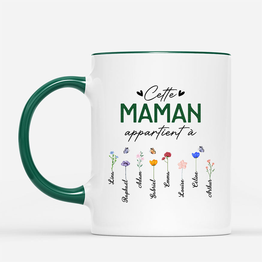 2132MFR2 mug personnalise bonne fete mamie avec jardin maman mamie appartient a 2132m8v7a