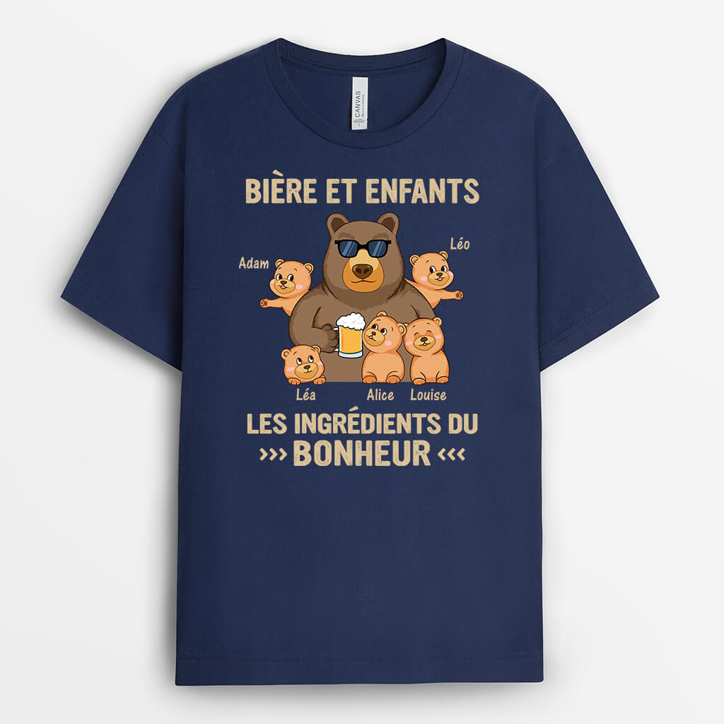 2133AFR1 t shirt biere et enfants personnalise