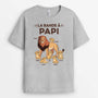 2137AFR2 t shirt la bande a papa lion version blanc personnalise