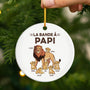 2137OFR2 ornement ceramique personnalise la bande a papy lion 2137o6l8b