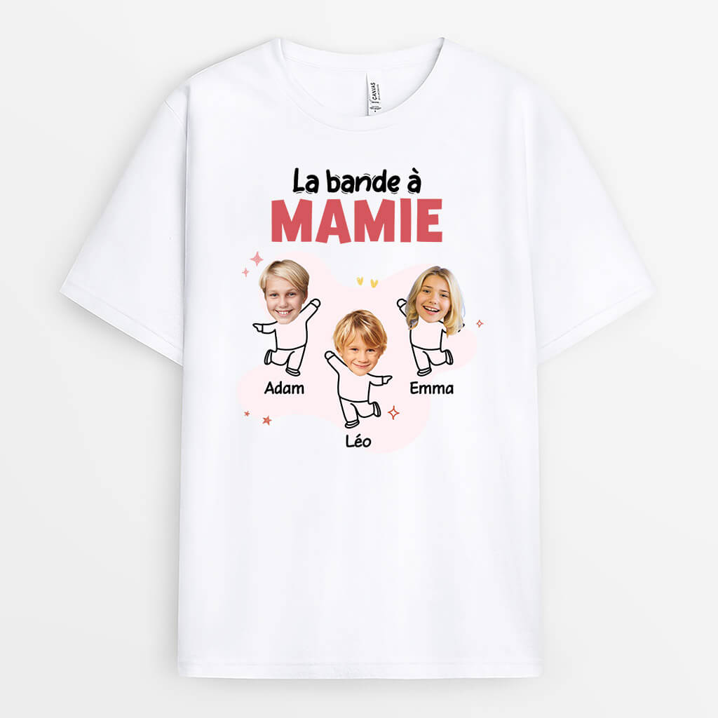 2139AFR1 t shirt la bande de maman mamie photo personnalise_8426f51b 0dad 4cb0 8654 2b0c19fa8528