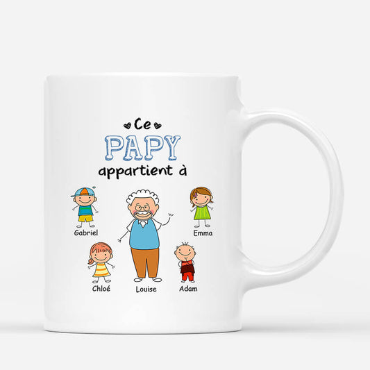 2146MFR1 ce papi appartient a colore mug personnalise pour papy