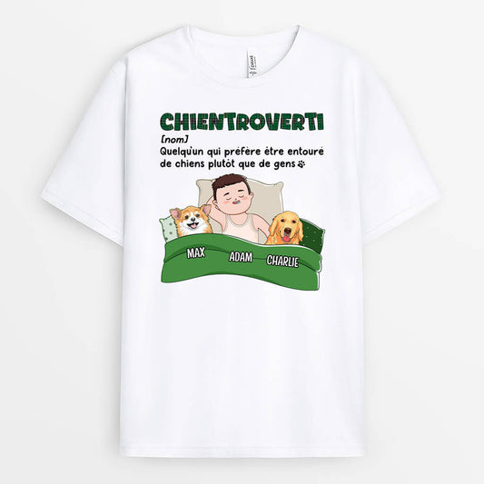 2157AFR1 t shirt chientroverti personnalise