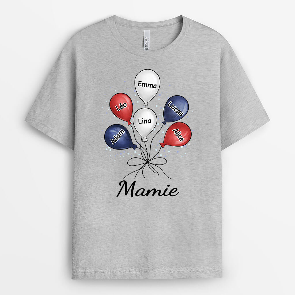 2162AFR1 t shirt mamie ballons personnalise