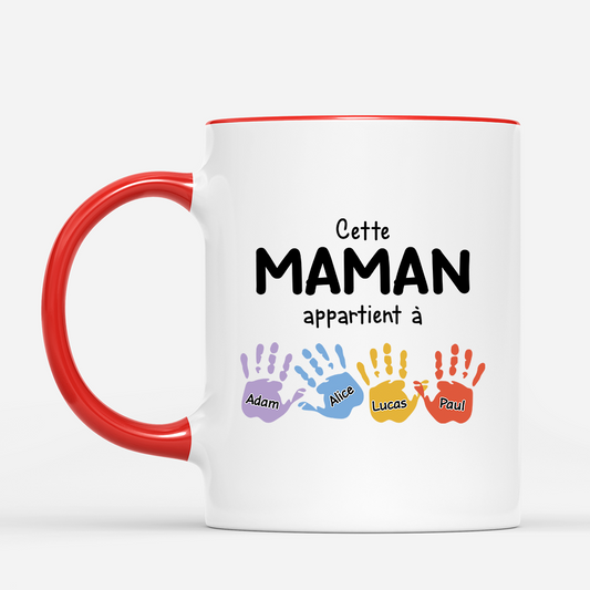2169MFR2 mug personnalise ce papy appartient a empreintes de mains colorees 2169m6h5b