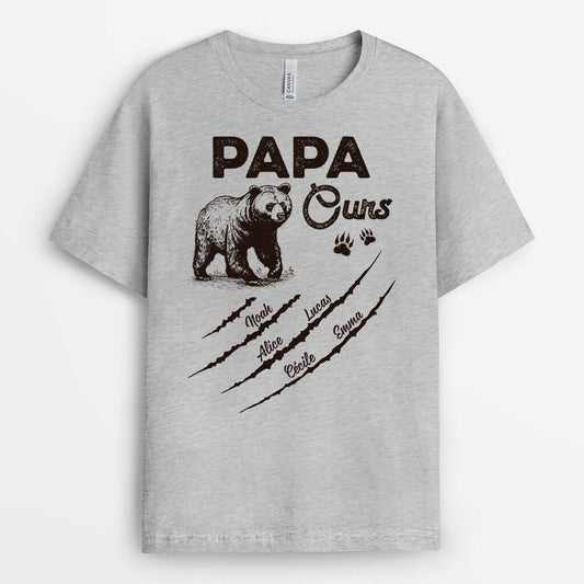 2171AFR1 t shirt papa ours sauvage personnalise_9a8e3320 8eaf 4b56 930a 457a4d420e2b