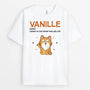 2173AFR1 t shirt comme un chat normal mais plus cool avec nom personnalise