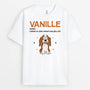 2173AFR1 t shirt comme un chien normal mais plus cool avec nom personnalise