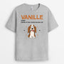 2173AFR2 t shirt comme un chien normal mais plus cool avec nom personnalise