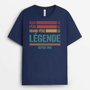 2182AFR2 t shirt mari papa papy legende depuis personnalise