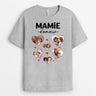 2203AFR2 t shirt maman damour coeur avec photos personnalise