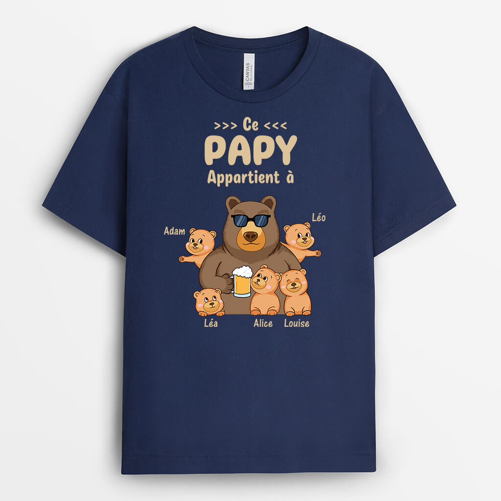 2205AFR1 t shirt ce papa papy appartient a version ours personnalise_5fa00e40 28b4 49a5 ba62 b19b4d4c855b