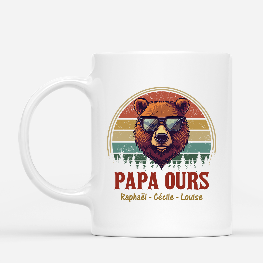 2212MFR1 mug personnalise pour papa papa ours 2212m3h5b