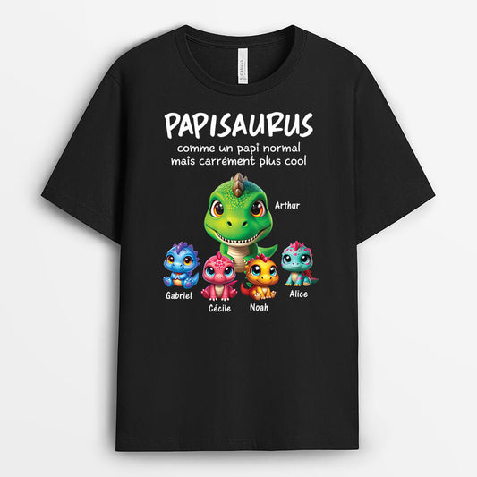 2227AFR1 t shirt papasaurus papysaurus 3d personnalise